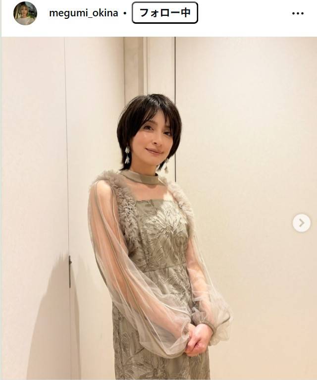 黒髪で〝スケスケ〟ドレスが話題の奥菜恵(インスタグラム@me｜黒髪で
