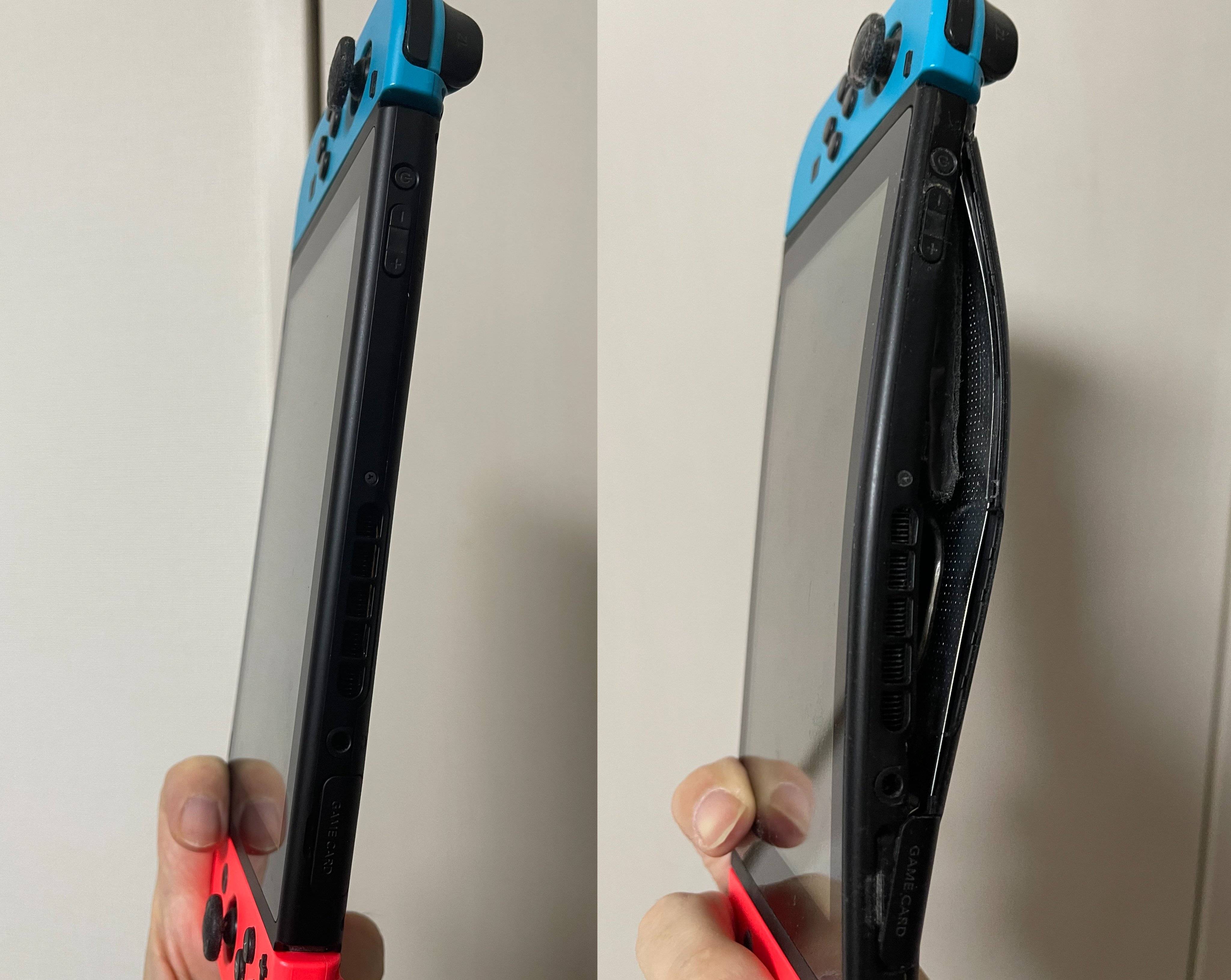 Nintendo Switch 本体【バッテリー膨れ 起動可能】任天堂 スイッチ 4000時間位起動しました」膨張しすぎで〝パンパン〟衝撃のニンテンドー
