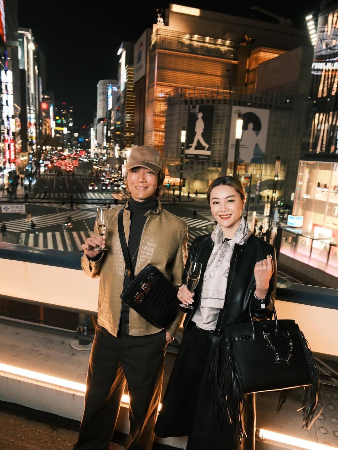 首都高貸切り〟パーティー参加結婚10年・観月ありさ夫婦〝銀座で