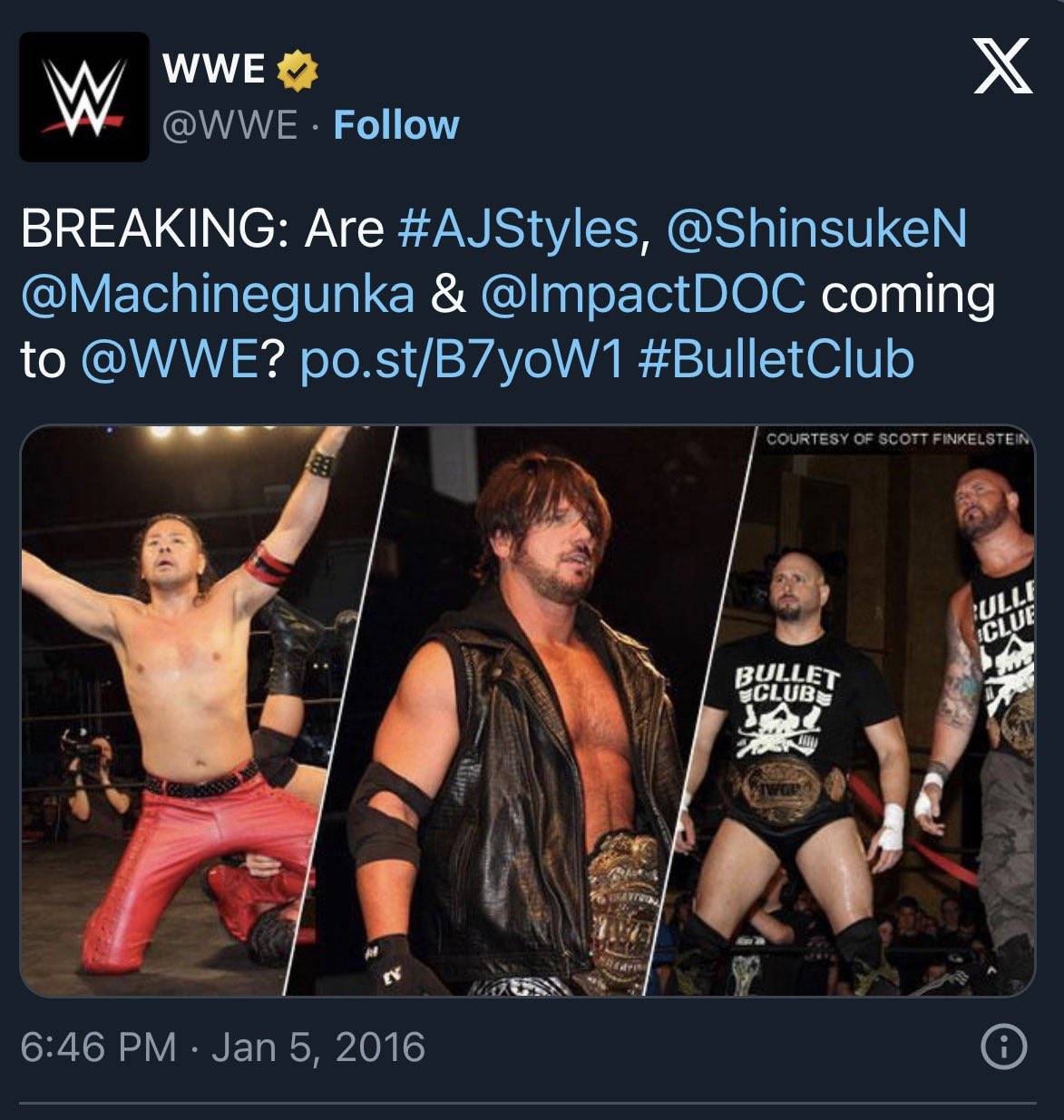 中邑 真輔 wwe 退団