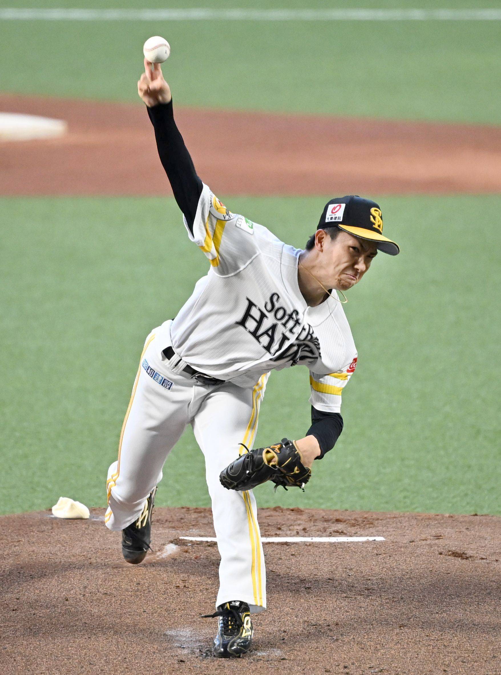 初回からMAX156キロ！ ソフトバンクの育成出身20歳 プロ初登板で上々の