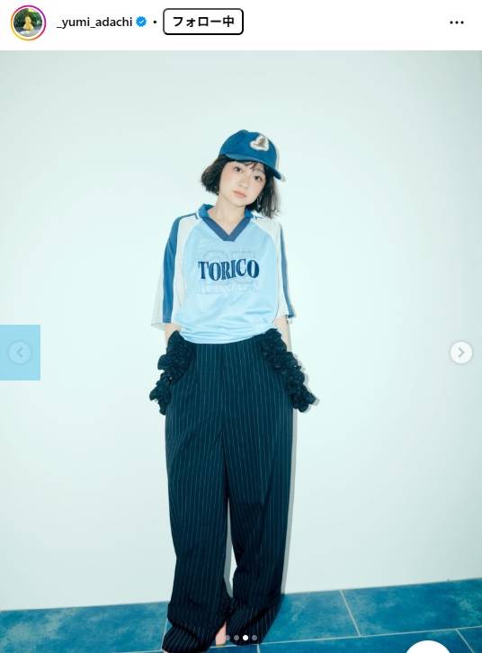 これ、今ですか？」安達祐実〝44歳のサロペット〟姿に「なんじゃ