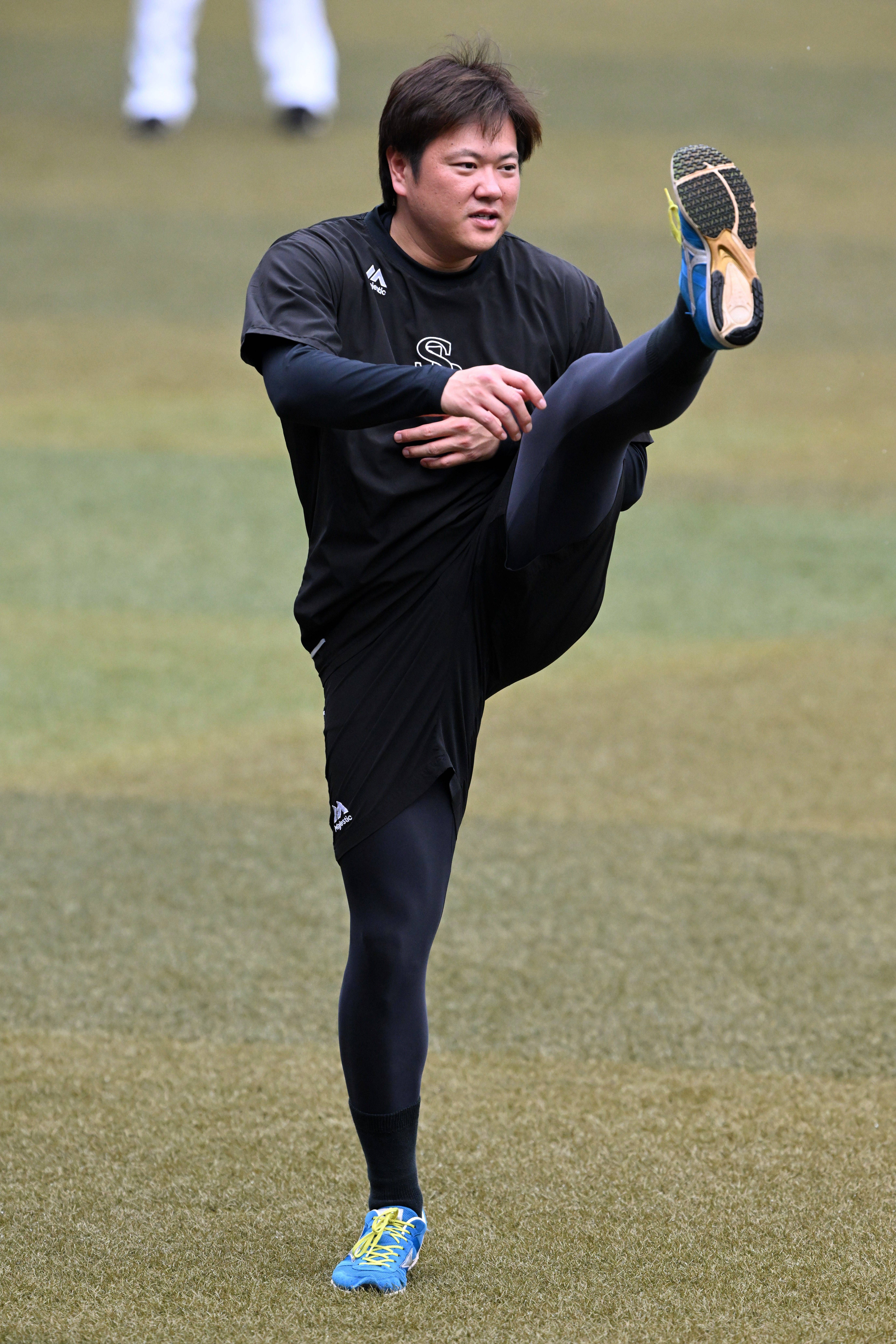 柳田選手着用練習着 守備練習する柳田（撮影・柿森英典）｜【7.18 ロッテ戦ハイライト