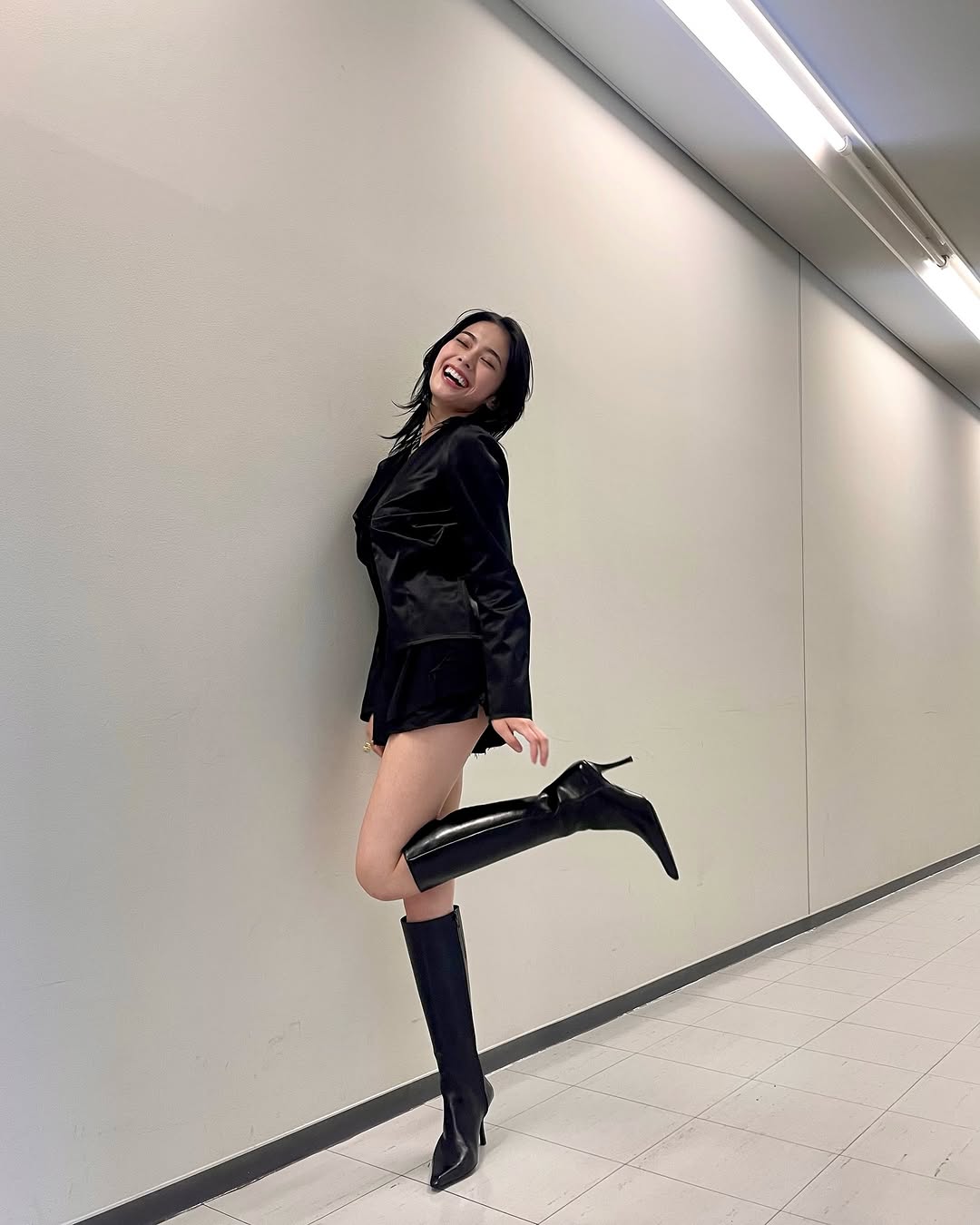 中国　美脚モデル 