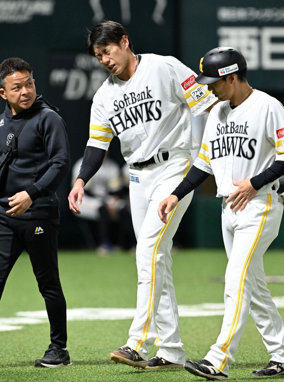 ソフトバンク柳田悠岐が病院受診 1日の楽天戦で右膝に死球受け途中交代