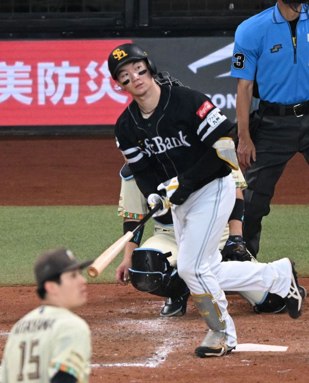 ソフトバンク正木智也が先制12号ソロ 両チーム拙攻続く中、一発で