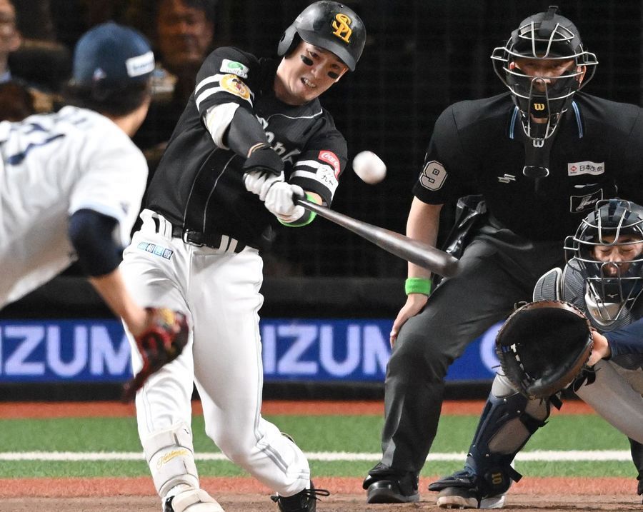ソフトバンク栗原陵矢が8号2ラン 6戦4発と絶好調 打点も単独トップに