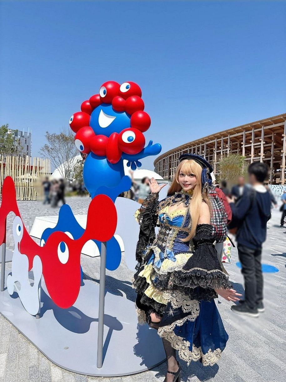 コスプレイヤー 接写 