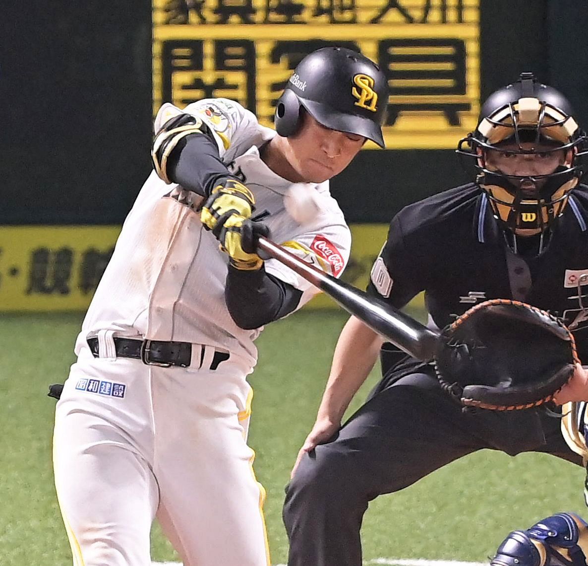 柳谷代行分 一振りで決める確実性を」OP戦1号のソフトバンク柳町達 3試合連続1番