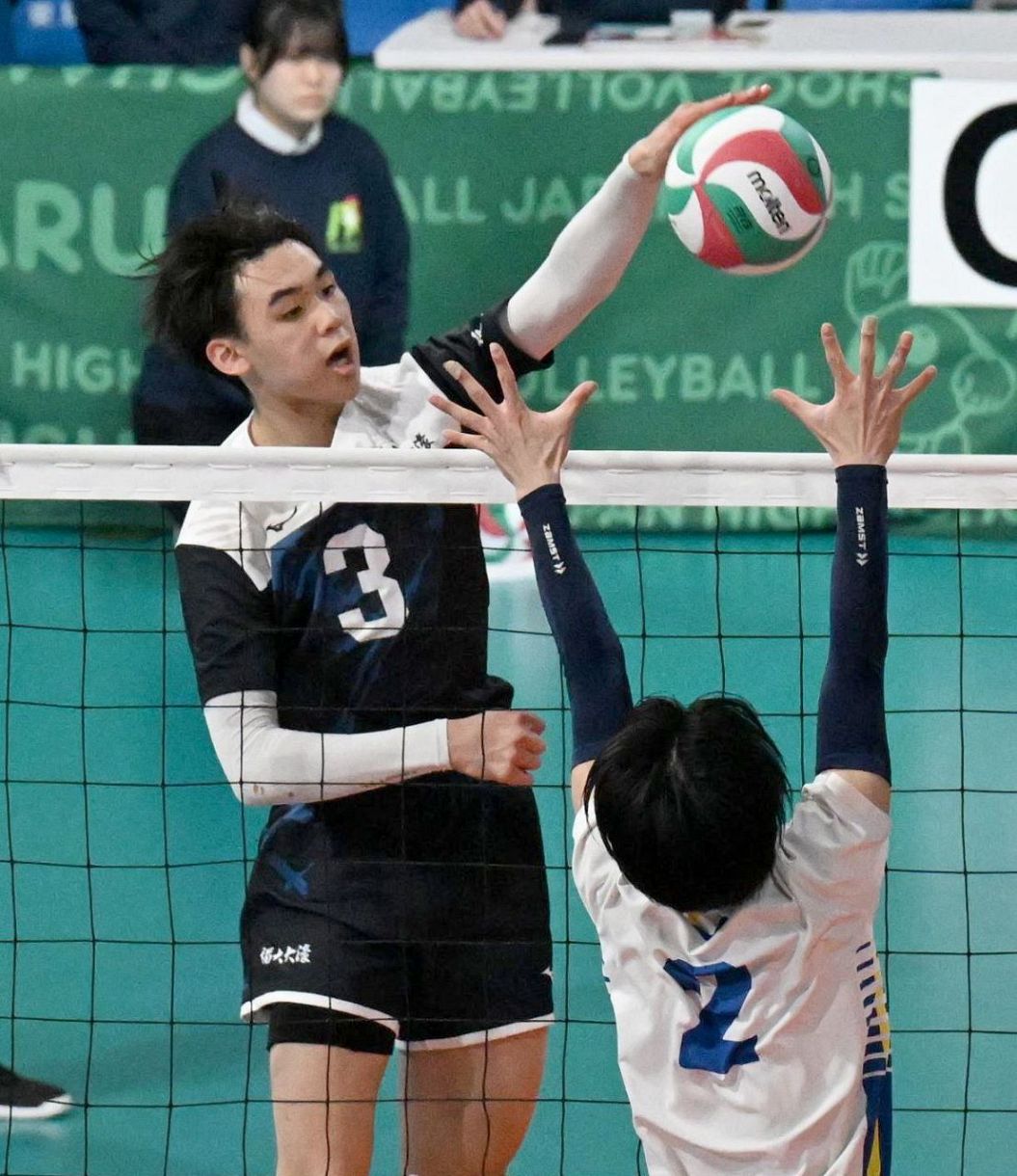 福岡大大濠が15年ぶりの春高勝利でベスト16入り 前回準Vで日本一も3回