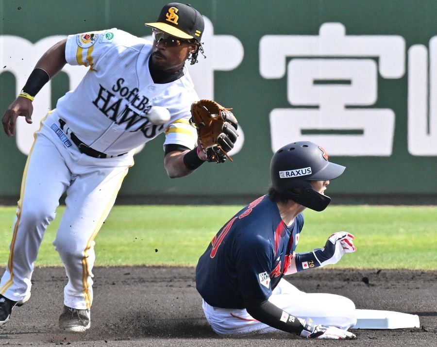 本戦に入るまでに1回切りたかった」 侍ジャパン周東佑京がチーム初盗塁