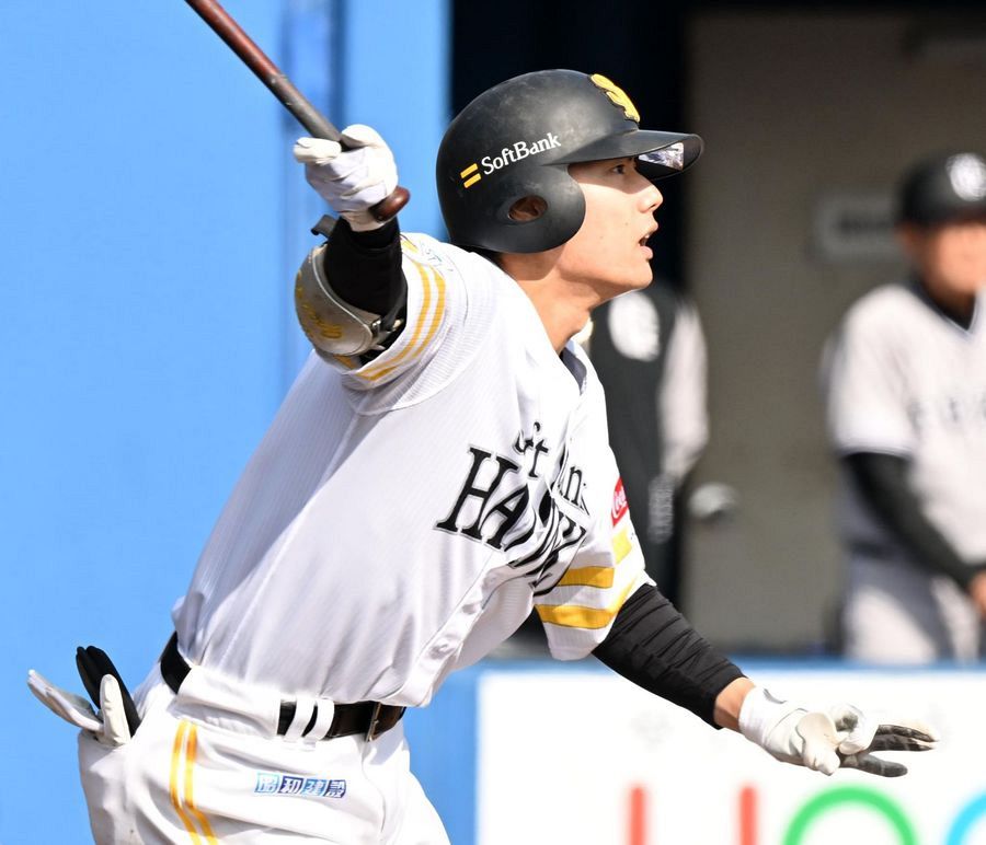 ソフトバンク、36イニングぶり適時打 打った渡邉陸はオープン戦5打数4