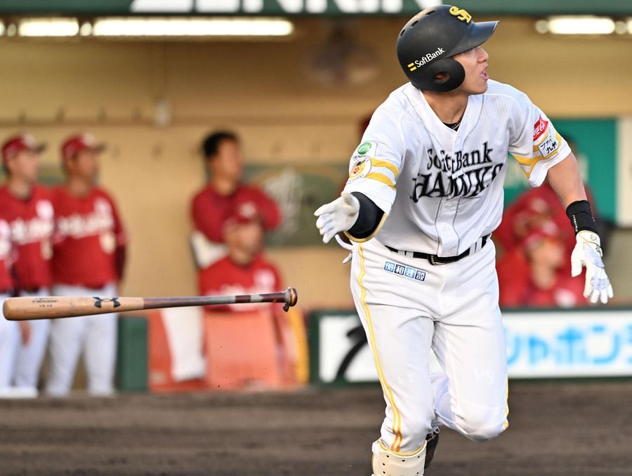 ソフトバンク柳田悠岐、10年ぶりに北九州でアーチ 3号3ランで先制