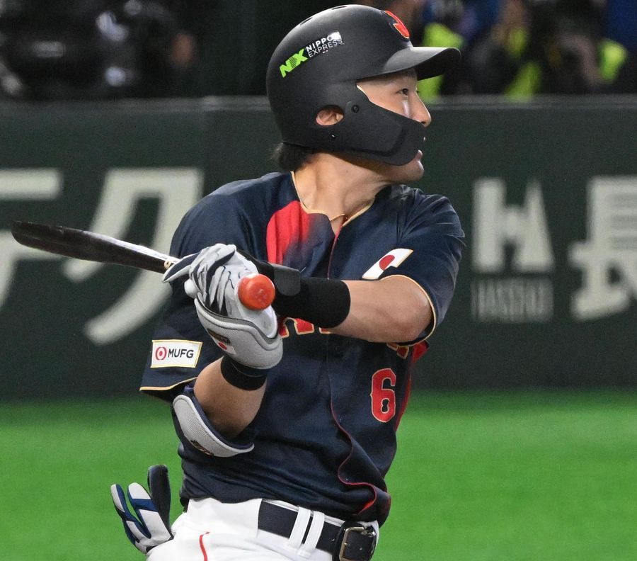 バットは〝止まらん〟侍ジャパンの西武・源田壮亮が2打席連続タイム