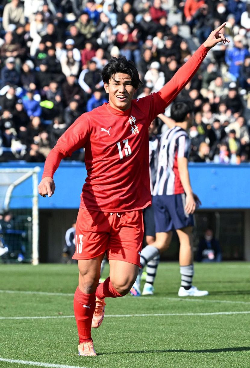 神村学園の日髙元が決勝の鹿島学園戦で先制ゴール 得点王争いトップ7点