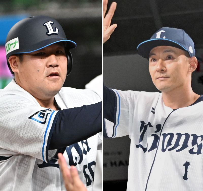 埼玉西武ライオンズ LIONS KEBOZ 骨牙 栗山巧 中村剛也 Tシャツ M 骨牙バーガー」の気になる中身 西武の中村剛也と栗山巧が初の合同