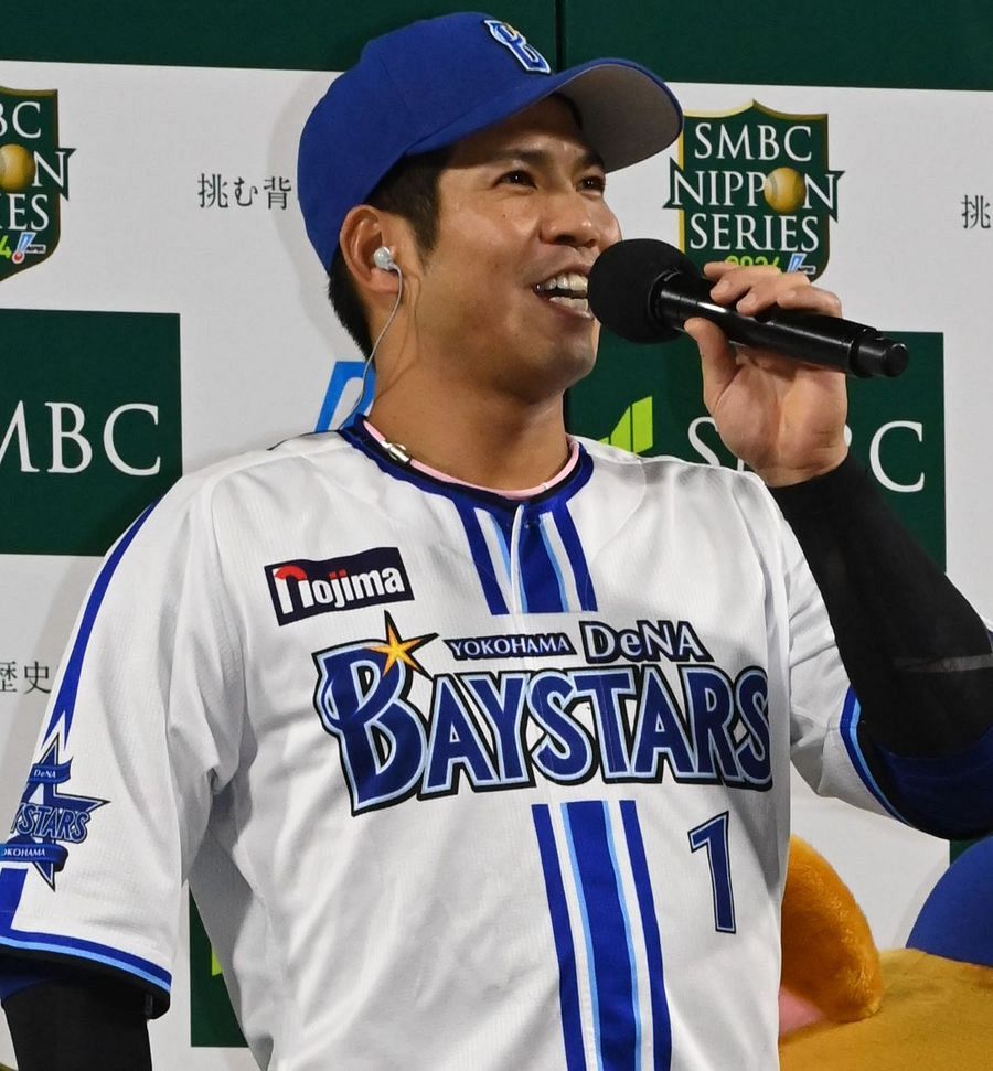 桑原将志選手らしい笑顔の画像