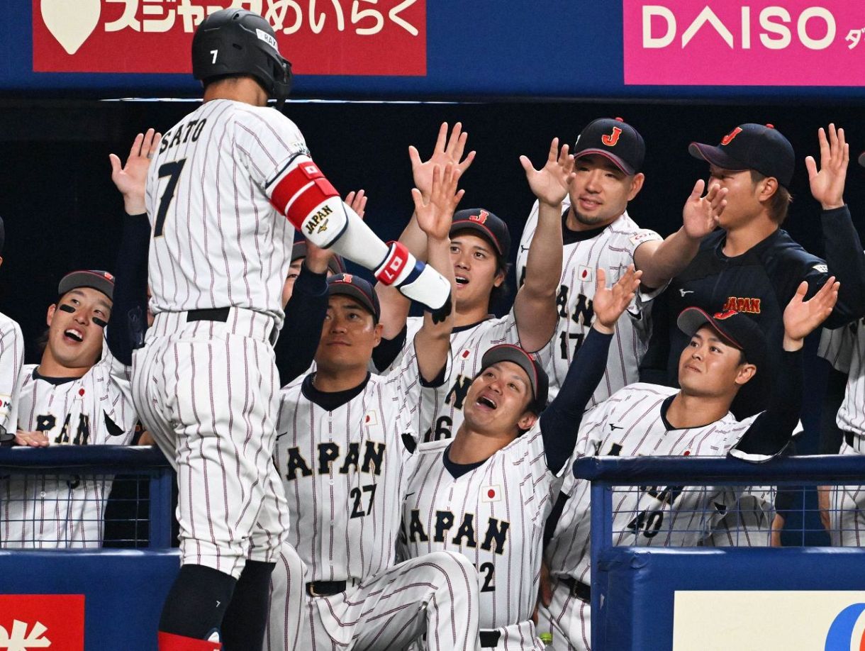 侍ジャパンが阪神・佐藤輝明の先制V3ランで勝利、好調なセ界MVPは実戦3