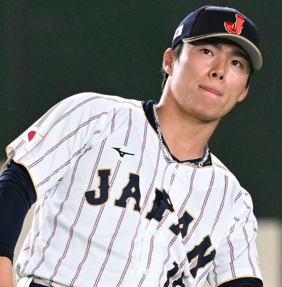 侍ジャパン山本由伸、まさかのプレーボール弾許す ベネズエラ1番