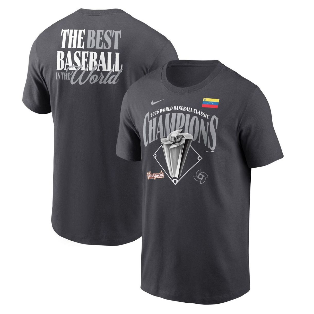WBC優勝記念Tシャツ　割引20% ベネズエラWBC初優勝、記念グッズ発売 Tシャツ、フーディーなど