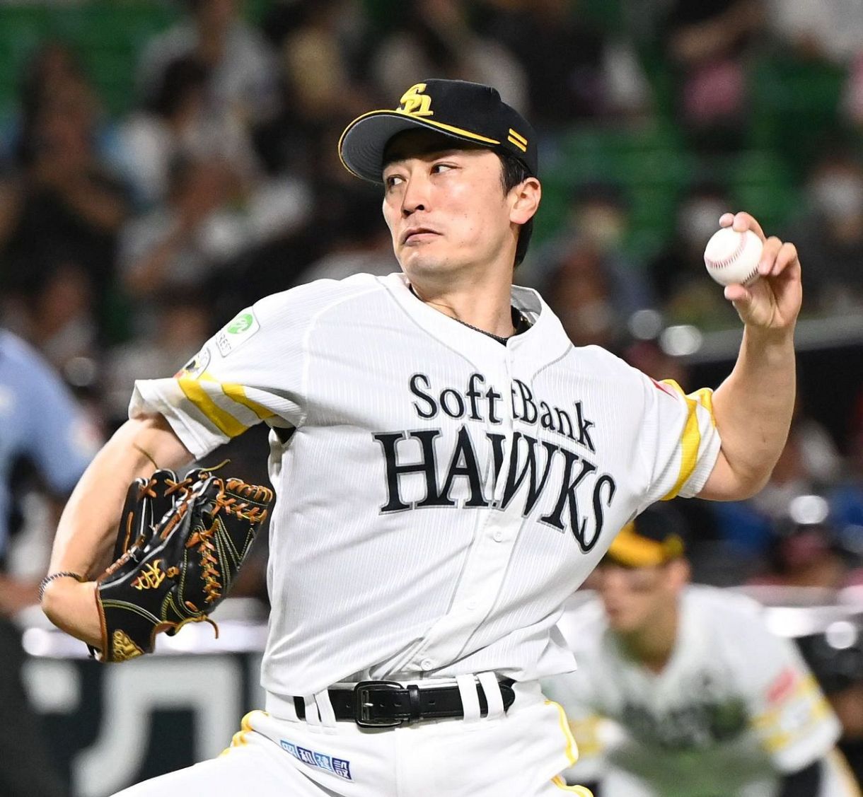 ソフトバンクホークス和田毅選手が愛用していたグローブ（左投手用）