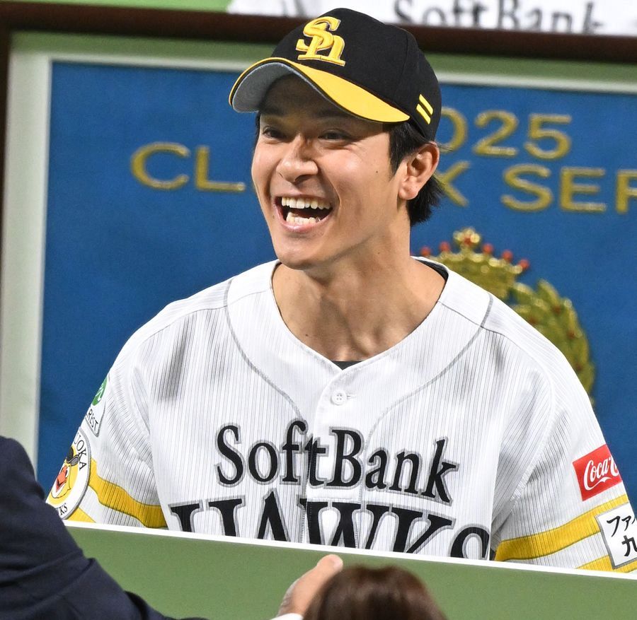 1年間頑張ってきた証し」 ソフトバンク柳町達、ベストナイン外野手部門