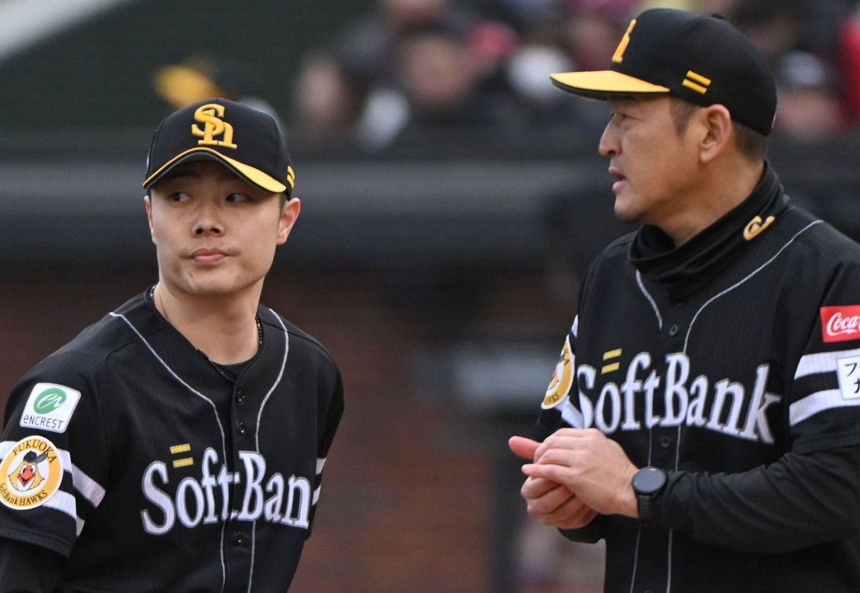 松本裕樹 ソフトバンクホークス WBC2026 黒 選手支給 長袖アンダー 