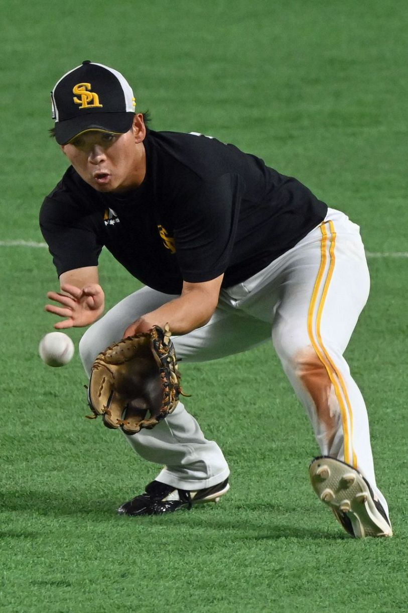 ソフトバンク仲田慶介がプロ初スタメン「ミスしたら仕方ない、割り切っ