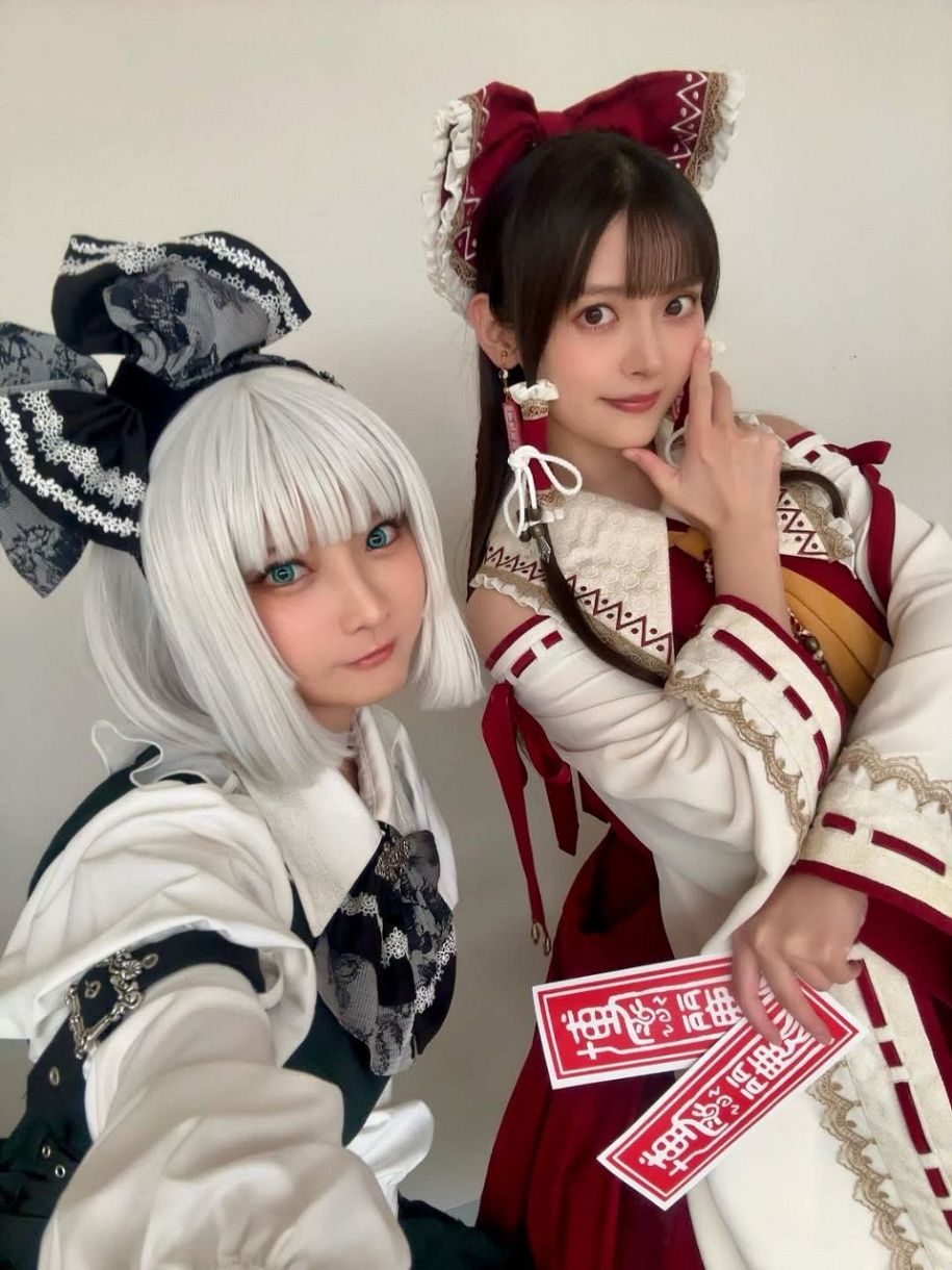 在庫処分セール 言い換え すごい! 美女二人!」人気コスプレイヤー×人気声優が〝妖夢×霊夢 アイドル
