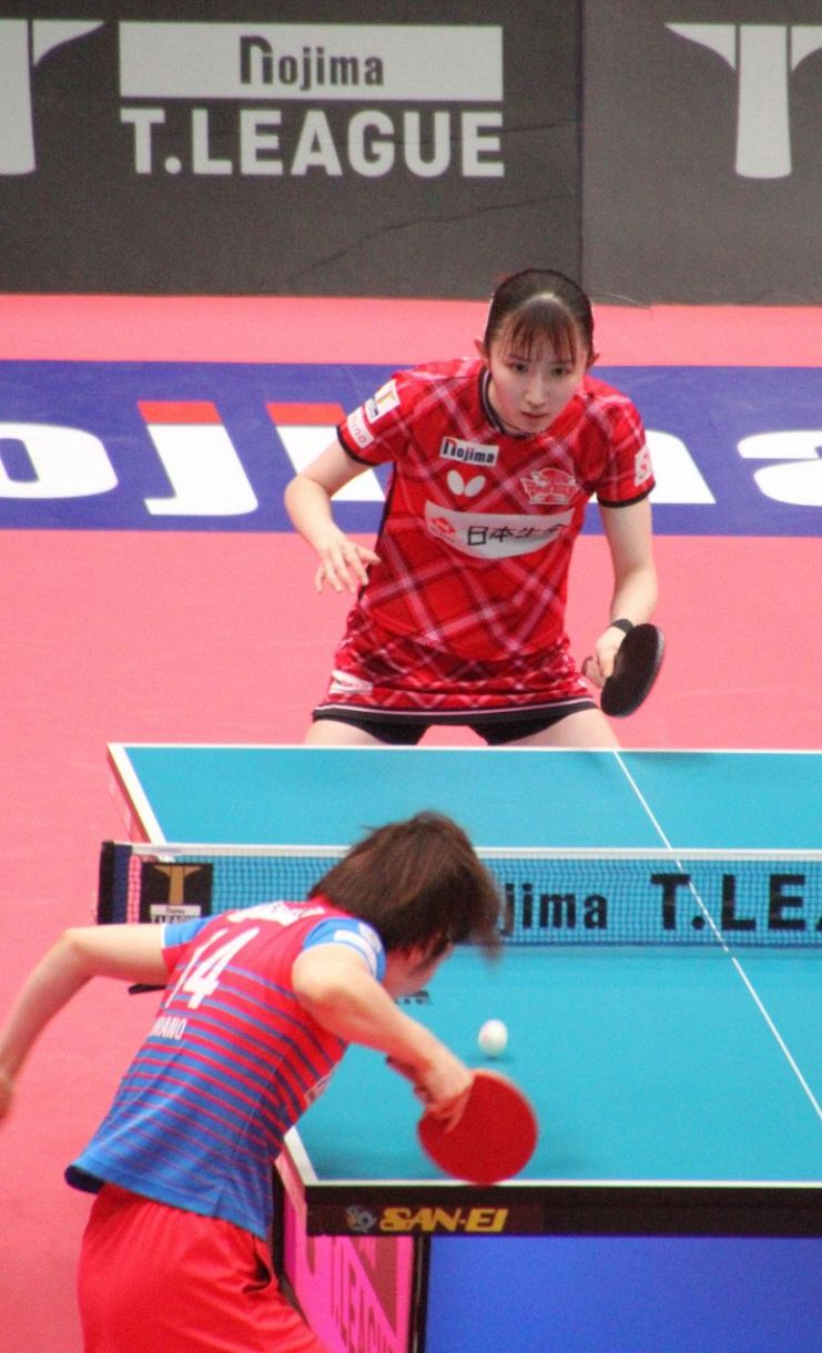 早田ひなが平野美宇との対決制しVに貢献「日本生命レッドエルフ