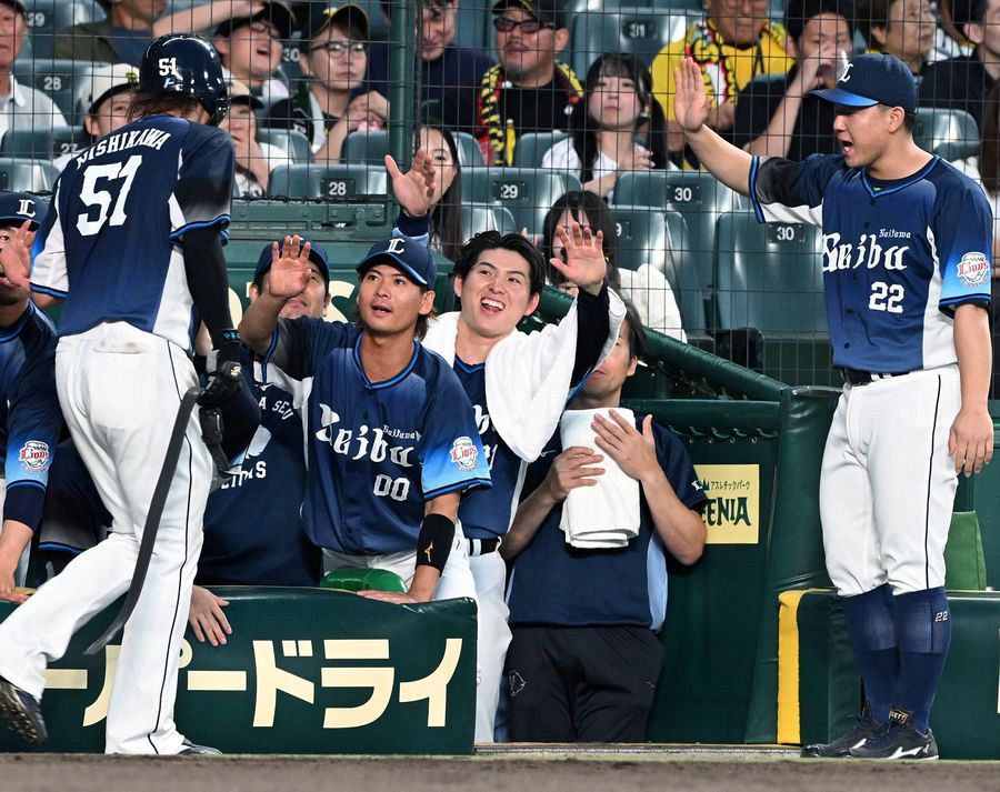 西武が交流戦初V 歴代史上最高勝率 甲子園で阪神相手に武内夏暉が6回無