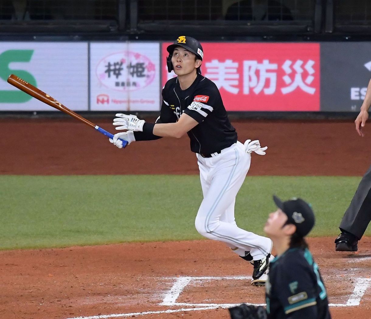 ソフトバンク周東佑京が今季1号2ラン 「思い切ってスイングできた結果