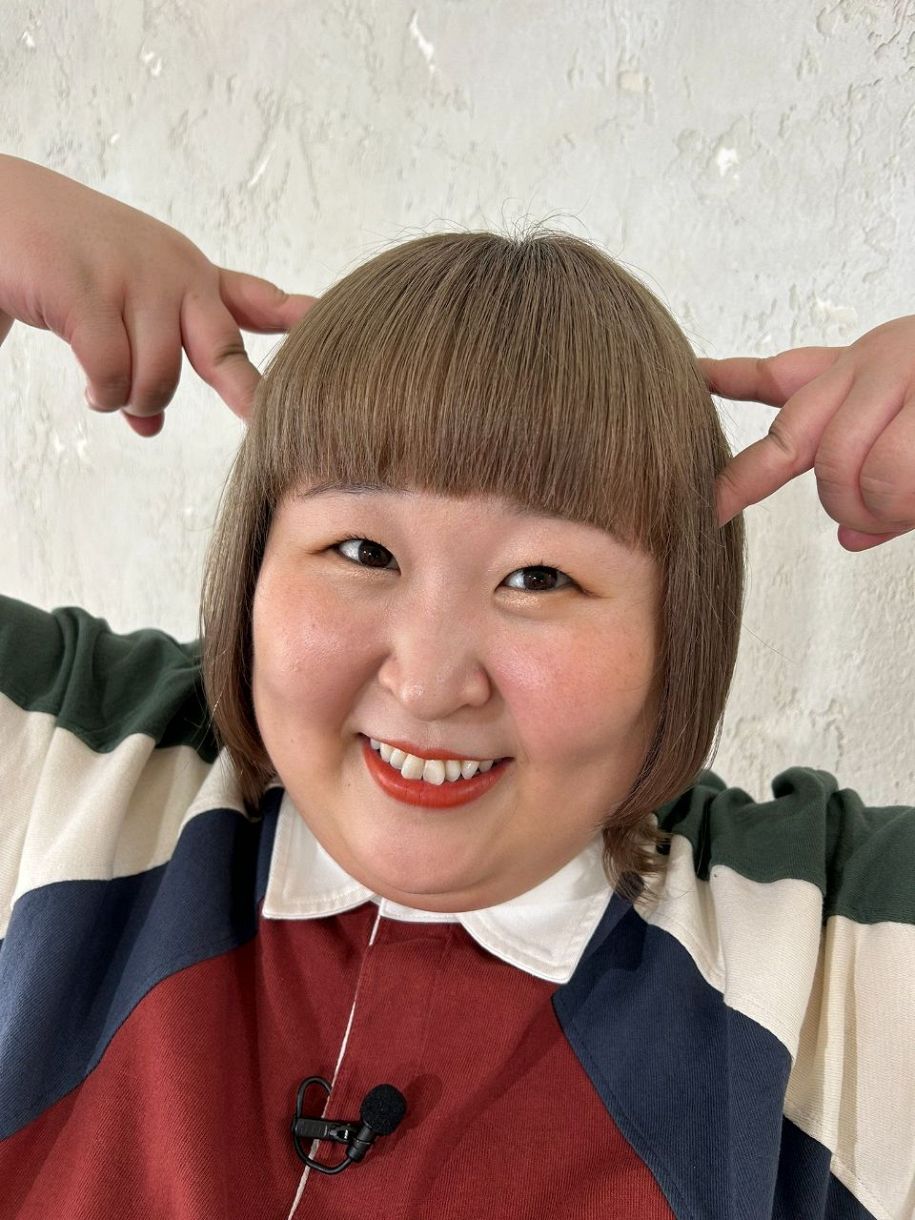 3時のヒロイン・かなで“激似”トリックアート風写真