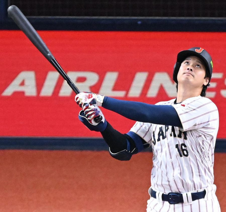 大谷翔平の第3打席は右腕の入山海斗との対戦で左飛 2番DHで代表合流後