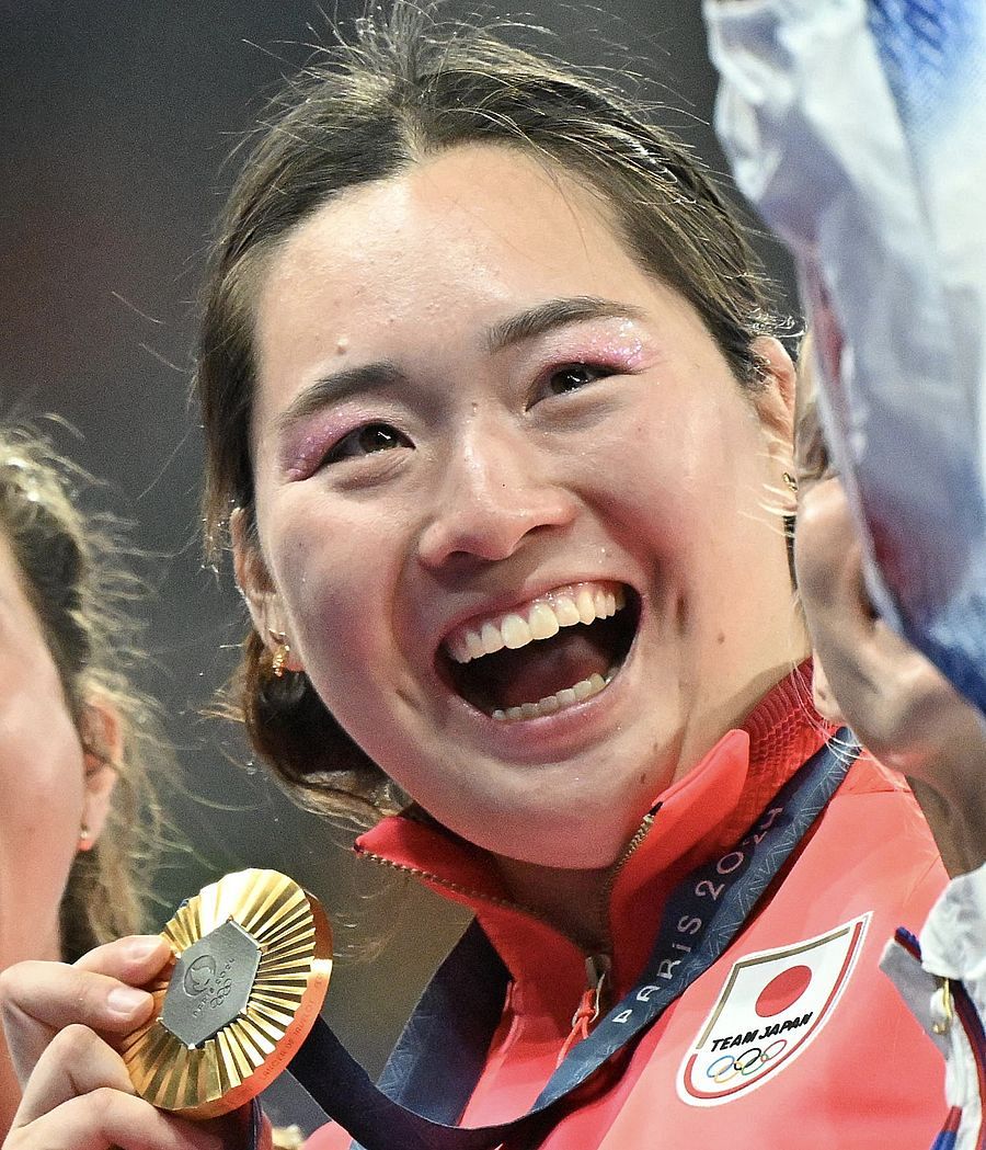 北口榛花　金メダリスト直筆サイン入りパネル本物保証激レア21×14センチ 北口榛花/やり投げ】BBM 2024 INFINITY インフィニティ [直筆