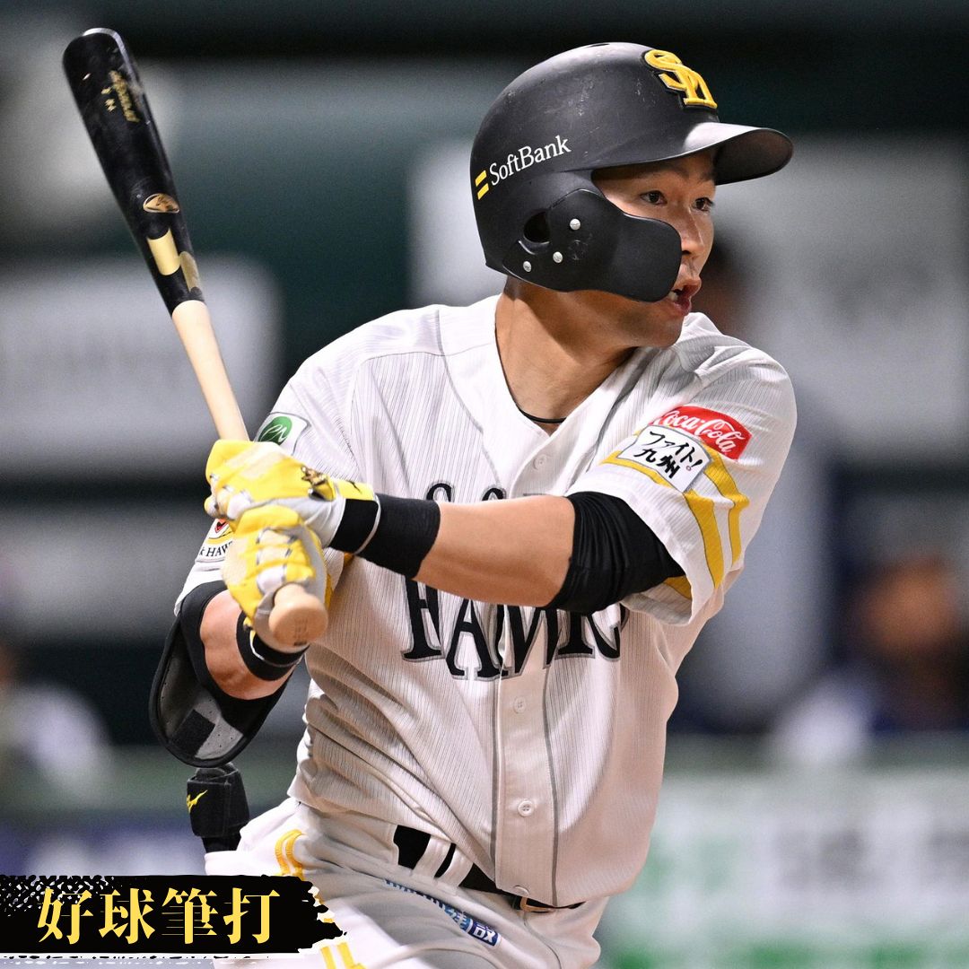 NPB. 福岡ソフトバンクホークス. 中村晃選手. 実使用硬式木製