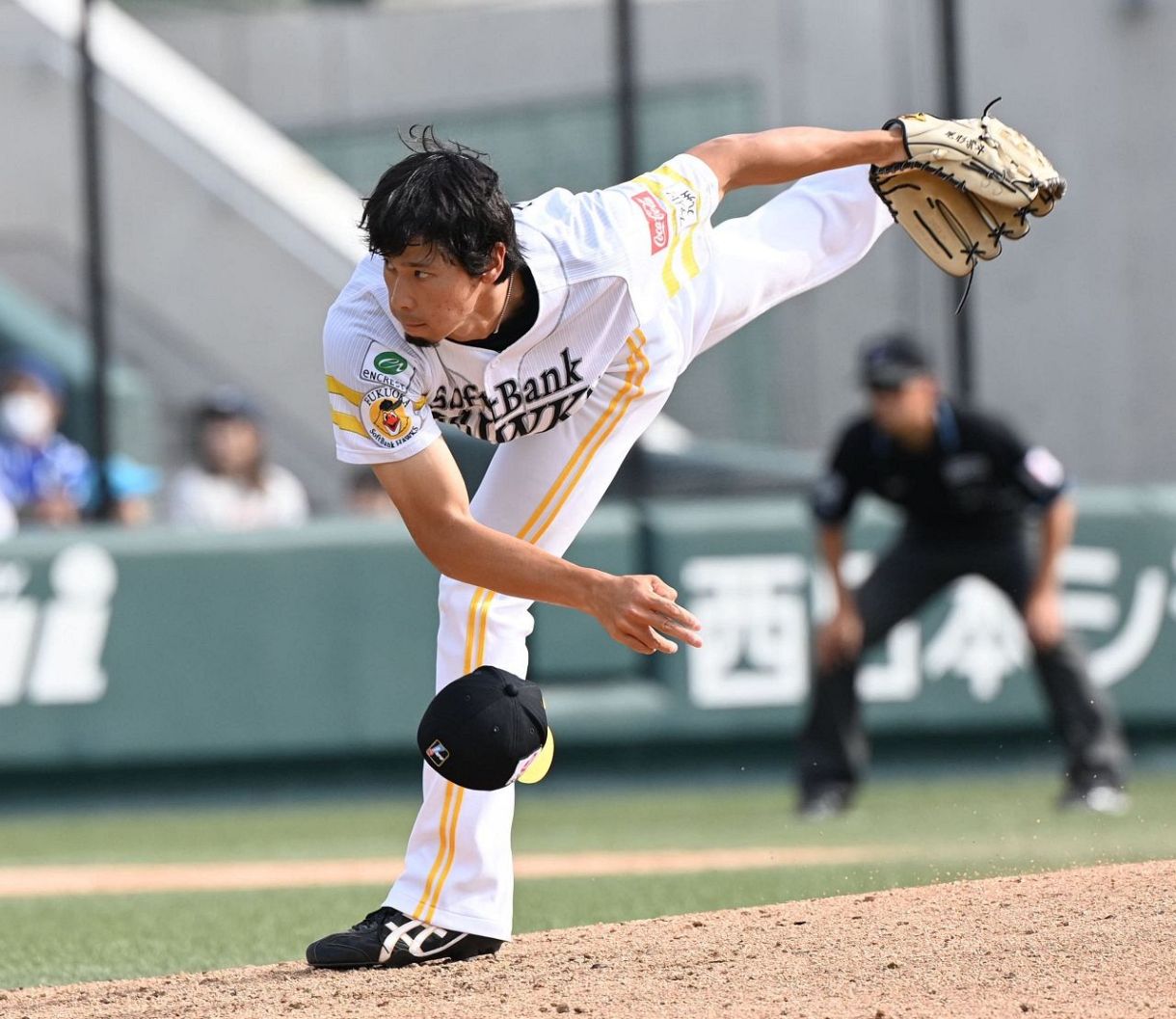 ソフトバンク NPB入り 実使用 育成選手時代 尾形崇斗選手 ユニフォーム