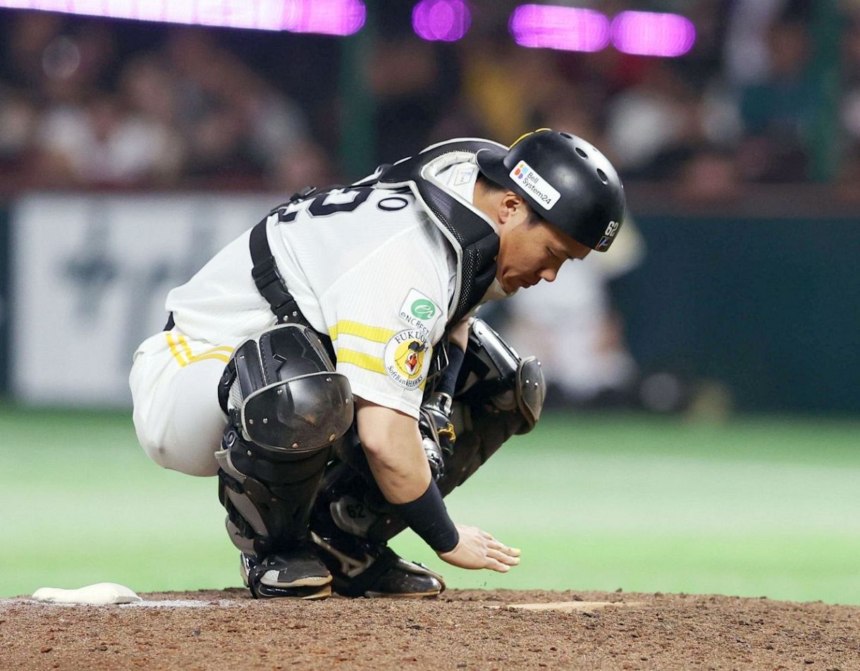 右太もも痛めた海野隆司が9日ぶりにスタメンマスク ソフトバンク