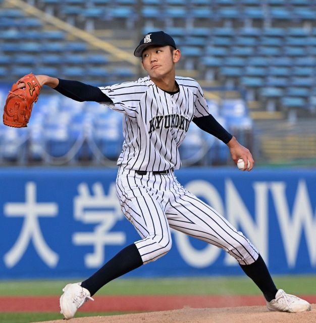 史上7人目2戦連続完封、京都国際スーパー2年生左腕・西村一毅が三振2個