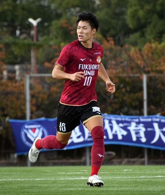 九州リーグ全勝の福岡大を引っ張るJ2鳥栖内定の合戸晴矢「ベスト4を基準に練習した」と自信　13日から全日本大学サッカー決勝ラウンド