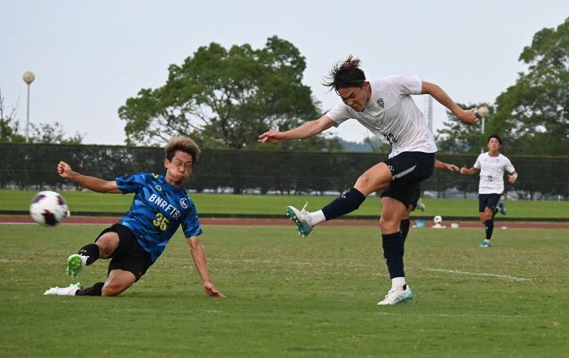 J1福岡・金森健志が今季初ゴール 妻の両親初観戦で「自分、持ってるな